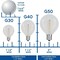 25-Pack G40 Orange Globe Bulbs – 5W E12 Candelabra Base Incandescent Replacement Bulbs for Outdoor String Lights, Warm Decorative Patio Lighting with 3000-Hour Lifespan